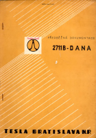 Tesla 2711b - Navod k udrzbe 